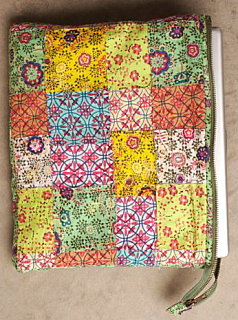 Picnic Embellished Patchwork Laptop Case